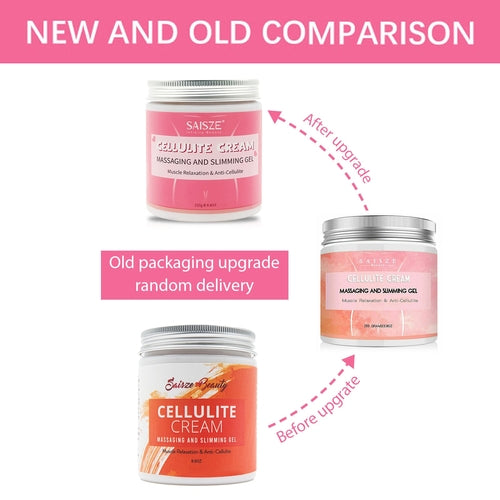 Crème amincissante anti-cellulite pour le corps de 250 ml avec masseur et dissolvant / 8.8 oz Anti Cellulite Body Slimming Cream with Massager and Remover