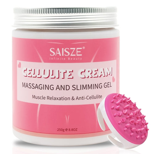 Crème amincissante anti-cellulite pour le corps de 250 ml avec masseur et dissolvant / 8.8 oz Anti Cellulite Body Slimming Cream with Massager and Remover
