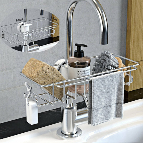 Étagère de rangement Cuisine et Salle de bain / Stainless Steel Sink Storage Rack Kitchen Bathroom