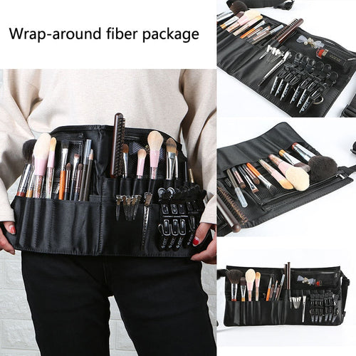 Ceinture de pinceaux de maquillage professionnel / Professional Makeup Bag Waist Cosmetic BrushWith Belt