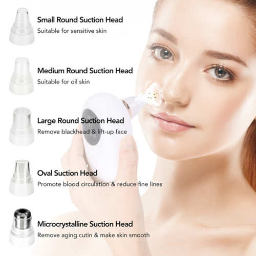Nettoyeur de pores profonds portable pour le visage, aspirateur anti-points noirs / Portable Face Deep Pore Cleaner Vacuum Blackhead Remover
