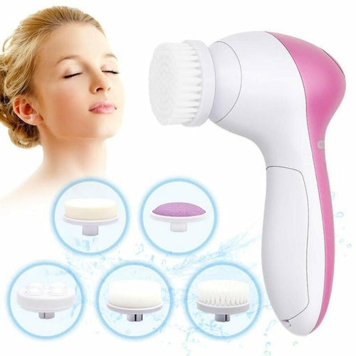 Ensemble de 5 brosses nettoyantes pour le visage / Face Massage Cleansing Brush 5 Pcs Set