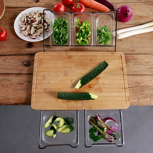 Expandable Bamboo Cutting Board Set Eco-friendly