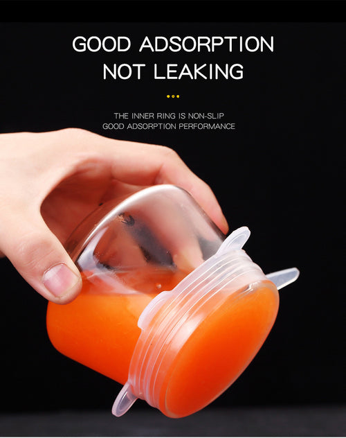 6 pièces de couvercles universels en silicone / 6 Pcs Food Silicone Cover Universal For Cookware