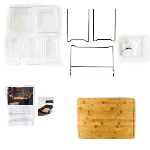 Expandable Bamboo Cutting Board Set Eco-friendly