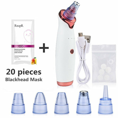 Aspirateur électrique pour éliminer les points noirs du visage / Facial Blackhead Remover Electric Vacuum Machine